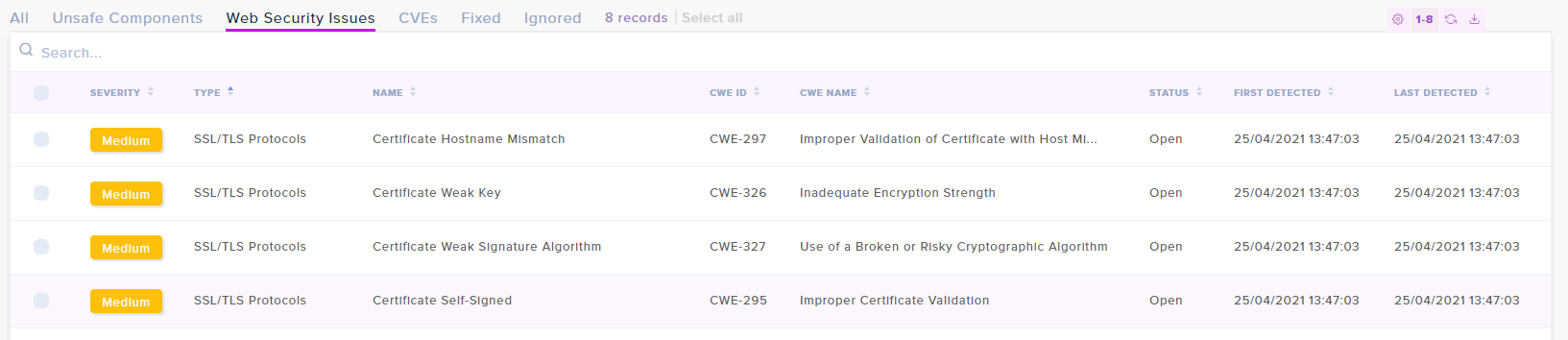 Purplemet Cloud certificate issues